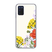 Wilde bloemen: Samsung Galaxy A03s Transparant Hoesje