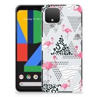 Google Pixel 4 | TPU Hoesje | Flamingo Triangle