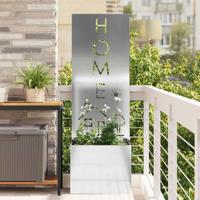 VidaXL Tuin privacy screen zilver 50 x 140 cm gegalvaniseerd staal