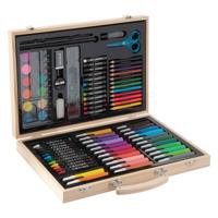 Creative Craft Group Houten kleurkoffer fsc, 86dlg.