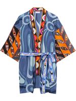 PUCCI robe courte à imprimé graphique - Bleu