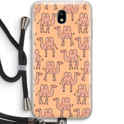 Kameel: Samsung Galaxy J7 (2017) Transparant Hoesje met koord