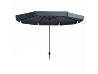 Parasol Syros 350cm draai volant grijs - thumbnail