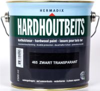 Hardhoutbeits 465 zwart transparant 2500 ml - Hermadix