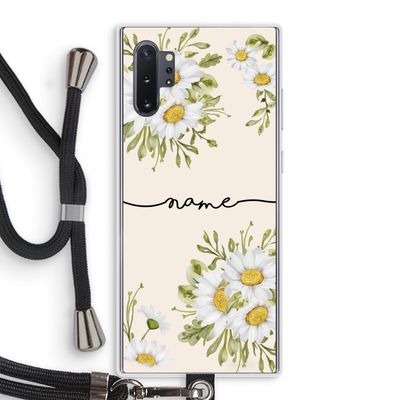Daisies: Samsung Galaxy Note 10 Plus Transparant Hoesje met koord