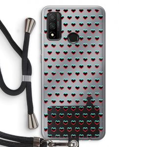 Hartjes: Huawei P Smart (2020) Transparant Hoesje met koord