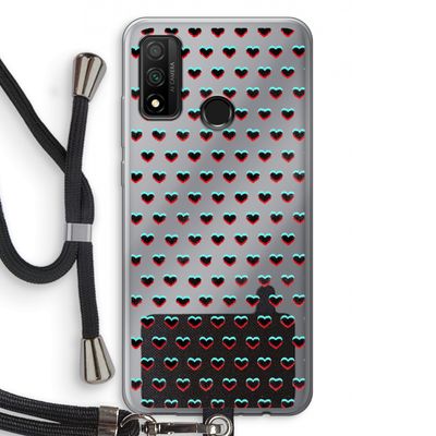 Hartjes: Huawei P Smart (2020) Transparant Hoesje met koord