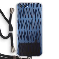 Marrakech Zigzag: Honor 10 Transparant Hoesje met koord