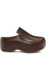 JW Anderson mocassins en cuir à plateforme - Marron