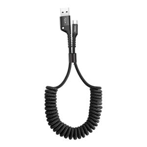 Baseus veerbelaste USB-C kabel 1m 2A (Zwart)