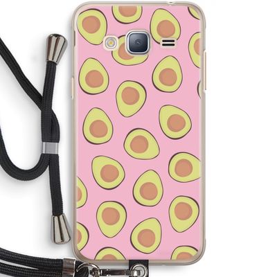 Dancing avocados: Samsung Galaxy J3 (2016) Transparant Hoesje met koord