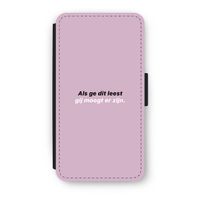 gij moogt er zijn: iPhone XS Flip Hoesje