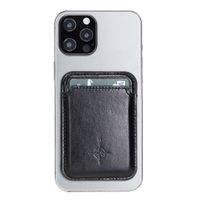NorthLife - Brida Lederen Magsafe (magnetische) cardholder / pasjeshouder - iPhone 12/13/14 Serie - Zwart - thumbnail