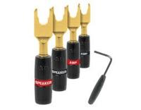 AudioQuest Suregrip 300 Spade gold 4 st Connectors