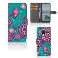 Nokia G10 | G20 Hoesje Cirkels en Vlinders Nokia G10 | G20 Hoesje Cirkels en Vlinders