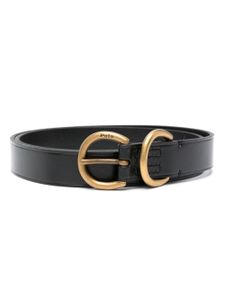 Polo Ralph Lauren ceinture fine en cuir - Noir