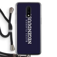 Blijve plakken in Negenduust: OnePlus 7 Transparant Hoesje met koord