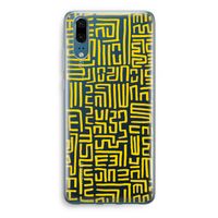 Majorelle Blue Print: Huawei P20 Transparant Hoesje