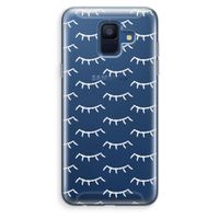 Wimpers: Samsung Galaxy A6 (2018) Transparant Hoesje