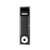 Toiletrolhouder met Klep en Reserverolhouder Inbouw BWS Milan Mat Zwart Boss & Wessing