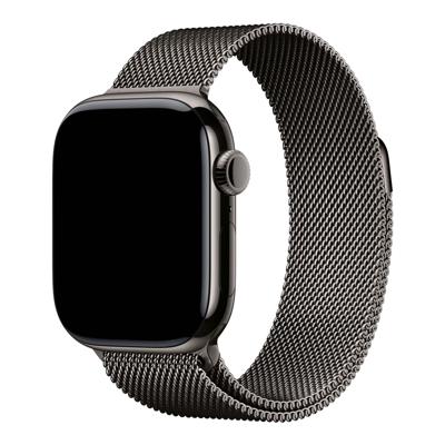 Apple Watch 7 Bandje Fiore - Milanese - Leisteen - 44, 45, 46 & 49mm