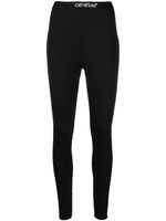 Off-White legging à taille à logo - Noir