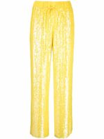 P.A.R.O.S.H. pantalon ample brodé de sequins - Jaune - thumbnail