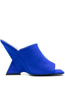 The Attico mules Cheope 105 mm en daim - Bleu