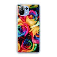 Neon bloemen: Xiaomi Mi 11 Lite Transparant Hoesje