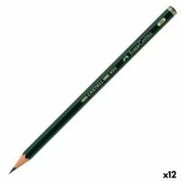 Potlood Faber-Castell 9000 Ecologisch Zeshoekig 2H (12 Stuks)