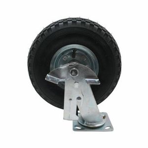 ES Zwenkwiel met Rem 260 mm. + Luchtband Maximale Belasting 130 Kilo