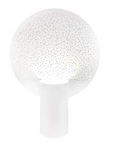 Grote witte tafellamp met E27 fitting en schakelaar By Rydens Colby XL