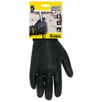 Werkhandschoenen JUBA Fleece voering Nitril Kou Zwart - Maat: 7