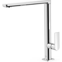 Wastafelkraan Tres Loft | Opbouw | Draaibare uitloop | Mengkraan | Hoog model | 1-hendel | Rond | Chroom