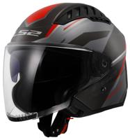 LS2 Helmet of600 copt. ii diston l bl/grey/red