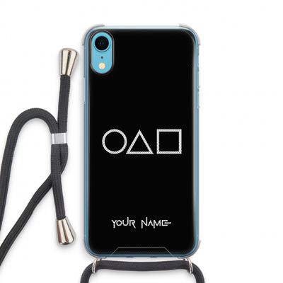 Squid Game: iPhone XR Transparant Hoesje met koord