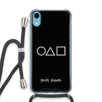 Squid Game: iPhone XR Transparant Hoesje met koord