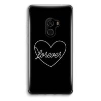 Forever heart black: Xiaomi Mi Mix 2 Transparant Hoesje