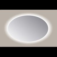 Spiegel Ovaal Sanicare Q-Mirrors 80x120 cm PP Geslepen LED Warm White Zonder Sensor