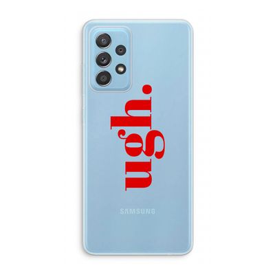 Ugh: Samsung Galaxy A73 Transparant Hoesje