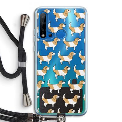 Doggy: Huawei P20 Lite (2019) Transparant Hoesje met koord