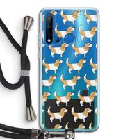 Doggy: Huawei P20 Lite (2019) Transparant Hoesje met koord