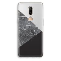 Combinatie marmer: OnePlus 6 Transparant Hoesje