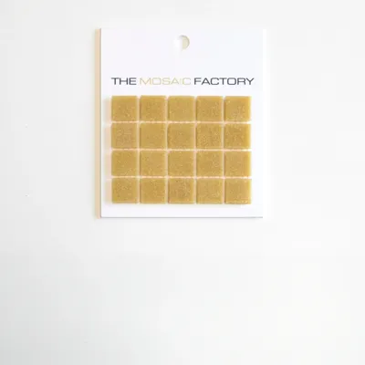 The Mosaic Factory Amsterdam Mozaiek Tegel Vierkant - Ultra Licht Bruin Glas Basic 322x322 mm