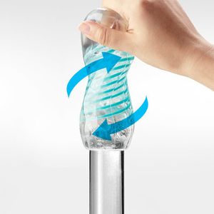 Tenga Spinner - 04 Pixel Mannelijke bevrediger Blauw, Transparant