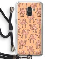 Kameel: Samsung Galaxy A8 (2018) Transparant Hoesje met koord Kameel: Samsung Galaxy A8 (2018) Transparant Hoesje met koord