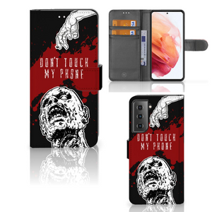 Samsung Galaxy S21 Portemonnee Hoesje Zombie Blood