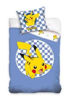 Pikachu Dekbedovertrek blauw - 140 x 200 cm - 70 x 90 cm