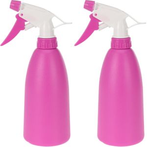 Set van 2x roze plantenspuiten 480 ml