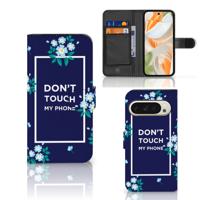Google Pixel 9 | 9 Pro Portemonnee Hoesje Flowers Blue DTMP